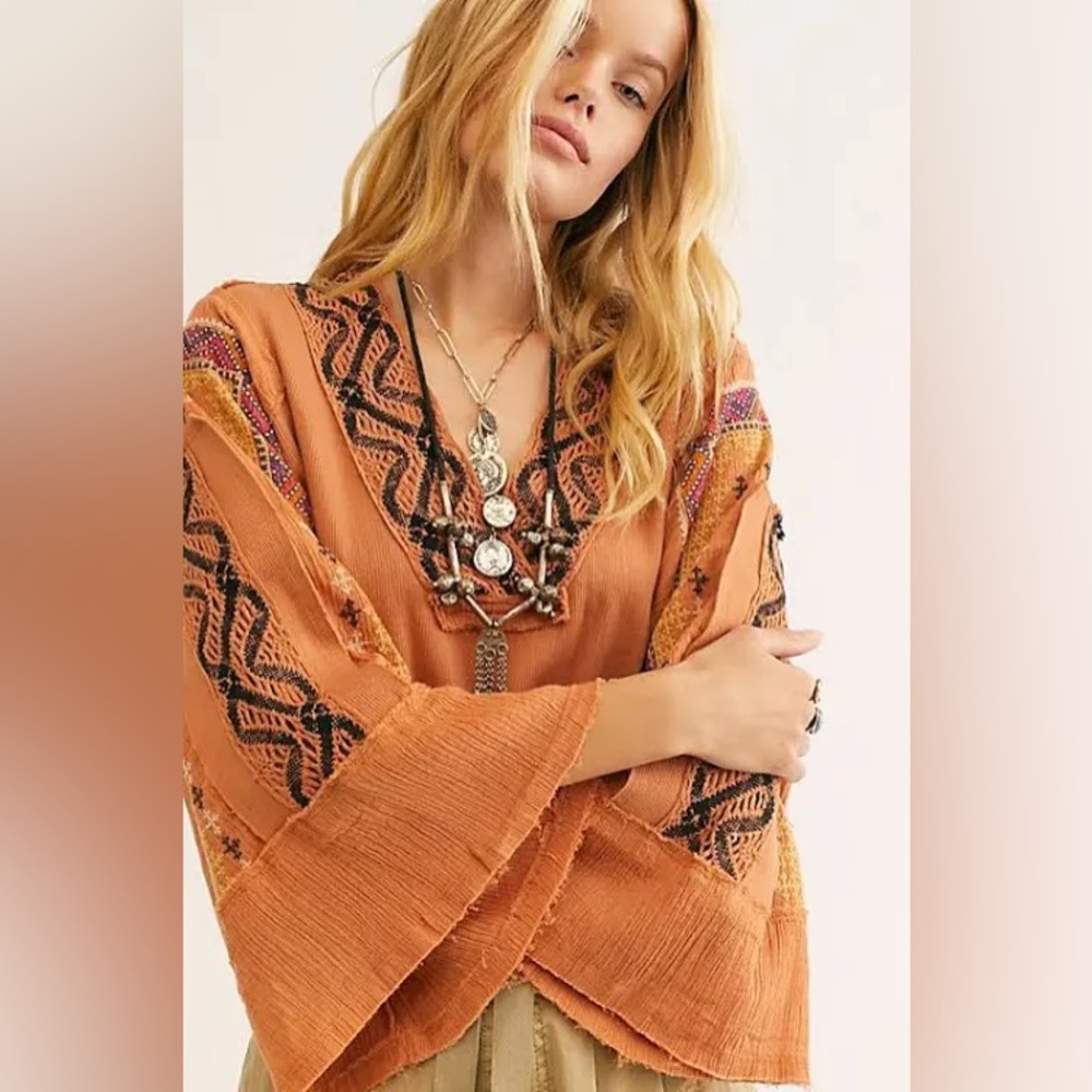 Free People Cross County Blouse